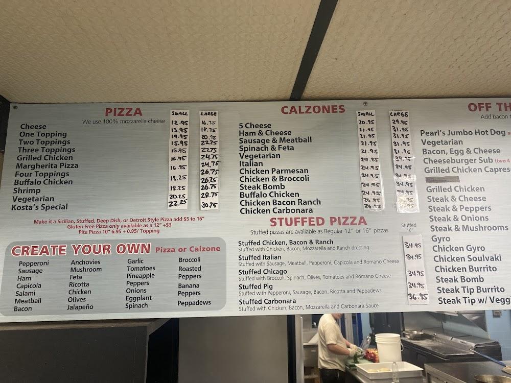 Kostas Pizza & Seafood Menu image 4